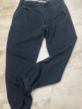 Hollister Black Men's Jogger Sweatpants with Drawstring